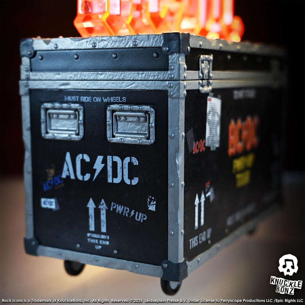 Knucklebonz AC/DC PWR UP Tour Road Case Rock Ikonz On Tour Statue