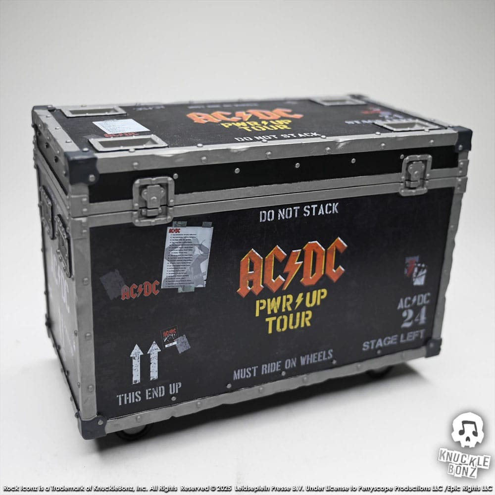 Knucklebonz AC/DC PWR UP Tour Road Case Rock Ikonz On Tour Statue