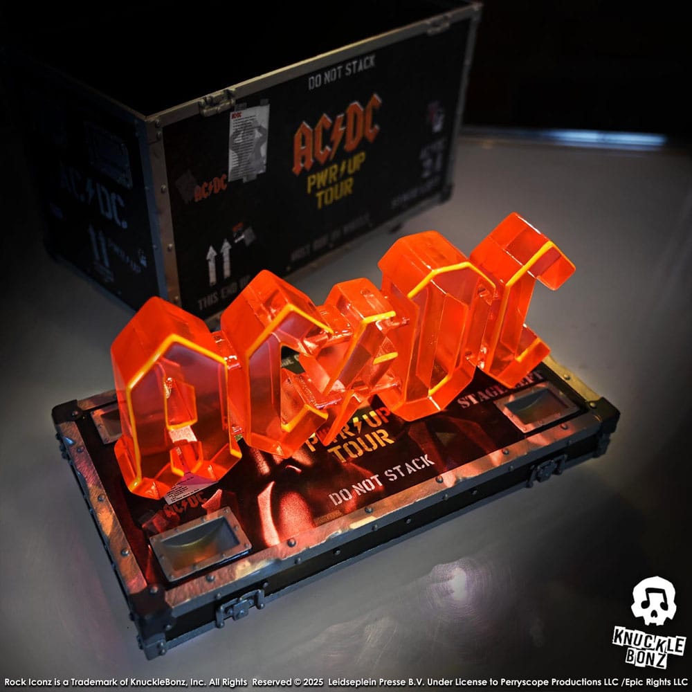 Knucklebonz AC/DC PWR UP Tour Road Case Rock Ikonz On Tour Statue