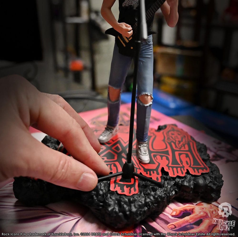 Knucklebonz Death Chuck Schuldiner II Rock Iconz Statue