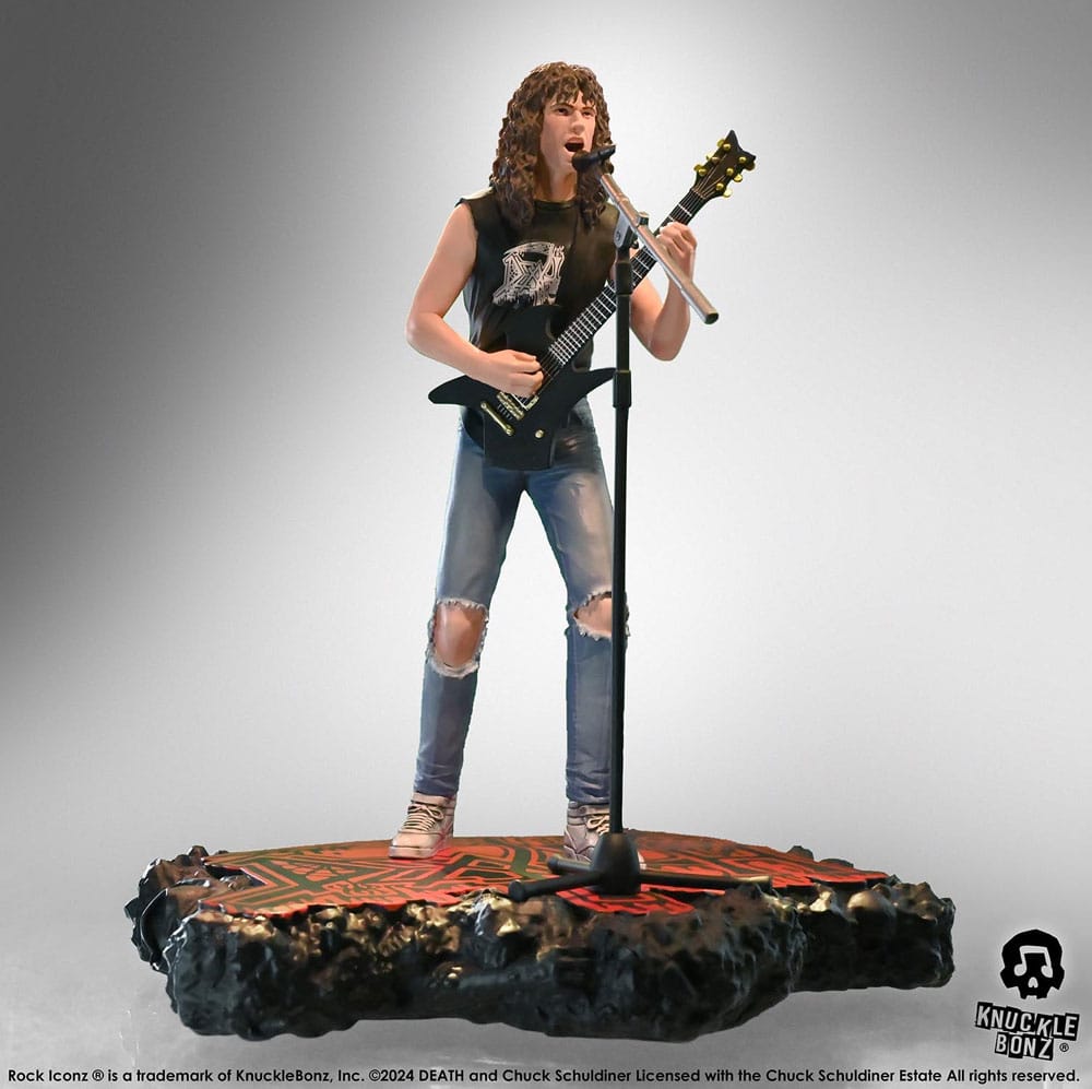 Knucklebonz Death Chuck Schuldiner II Rock Iconz Statue