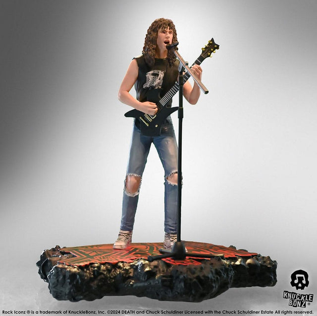 Knucklebonz Death Chuck Schuldiner II Rock Iconz Statue