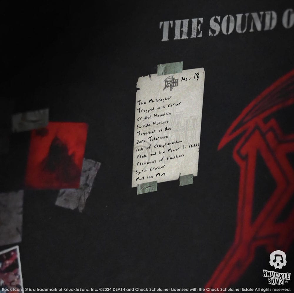 Knucklebonz Death Road Case & Bühnenhintergrund Set Rock Ikonz On Tour Statue