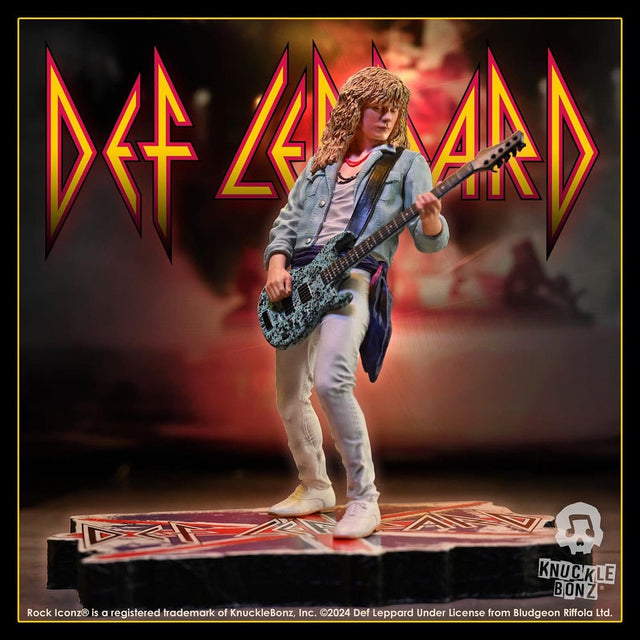 Knucklebonz Def Leppard Rick Savage Rock Iconz Limited Edition 1/9 Statue