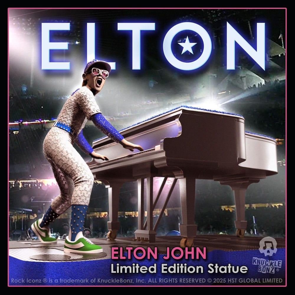 Knucklebonz Elton John Elton John Rock Iconz Statue