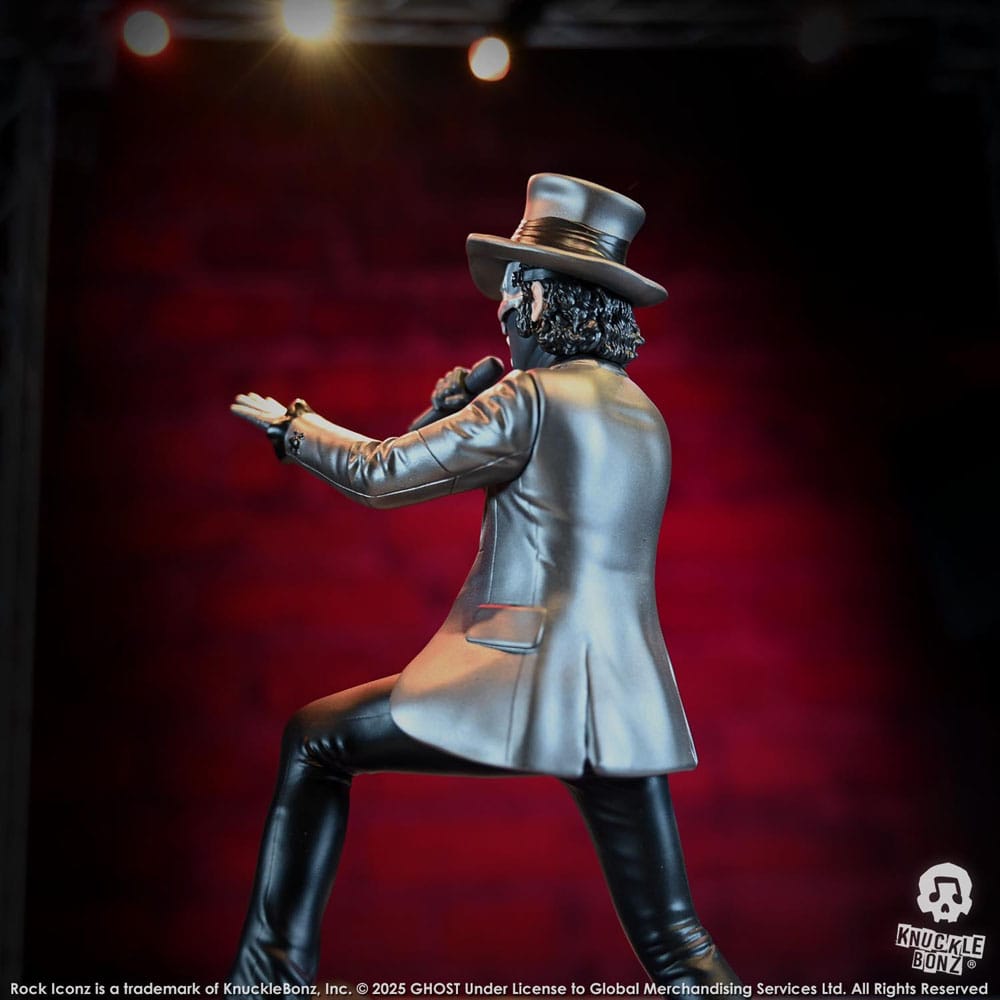 Knucklebonz Ghost Papa V Perpetua Top Hat Rock Iconz Statue