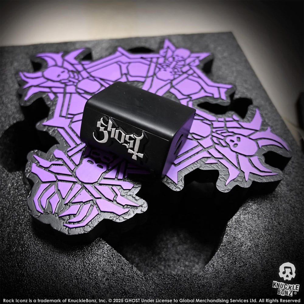 Knucklebonz Ghost Papa V Perpetua Top Hat Rock Iconz Statue