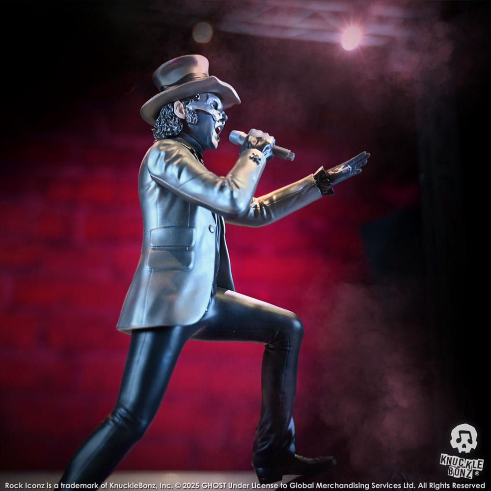 Knucklebonz Ghost Papa V Perpetua Top Hat Rock Iconz Statue