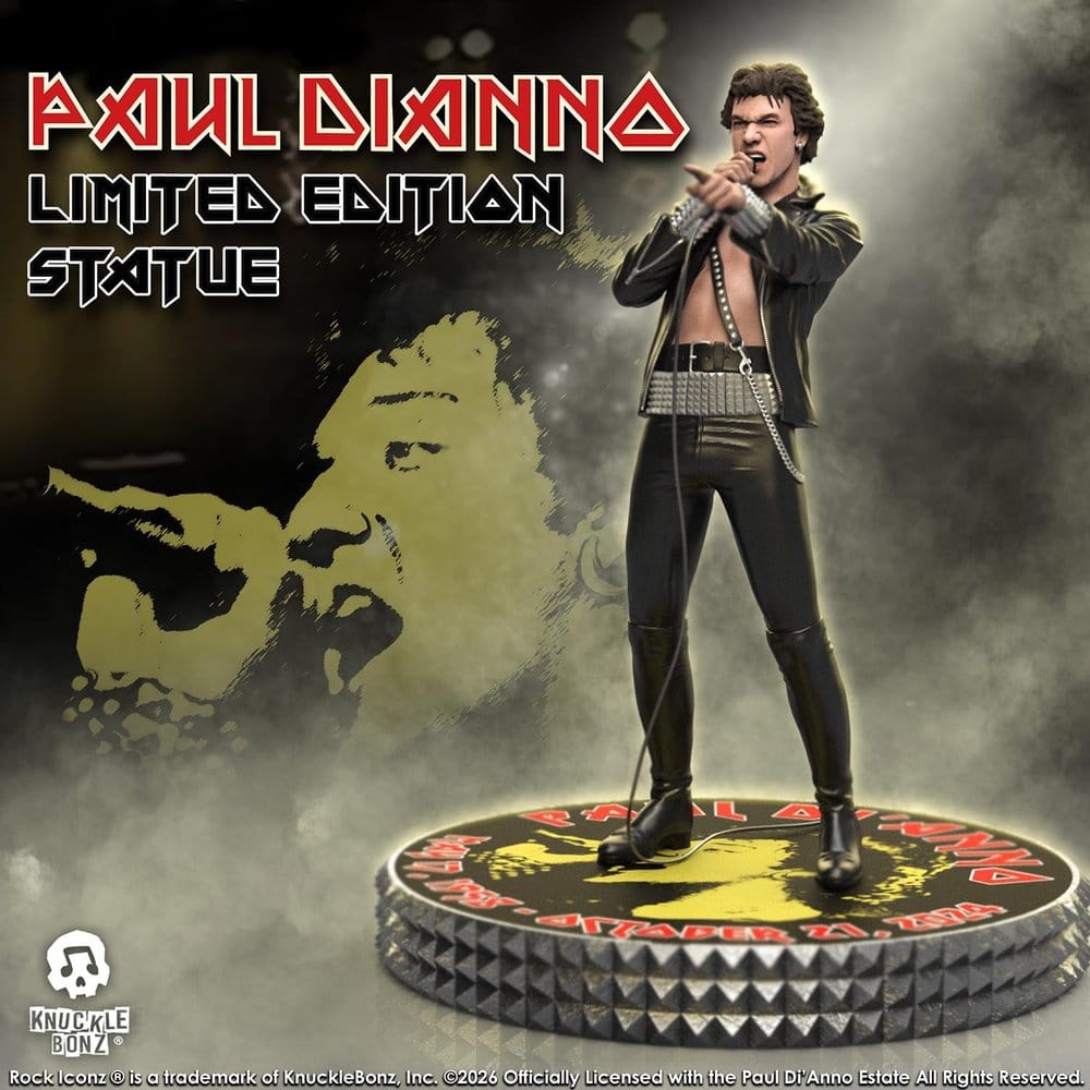 Knucklebonz Iron Maiden Paul Di’Anno Rock Iconz Statue