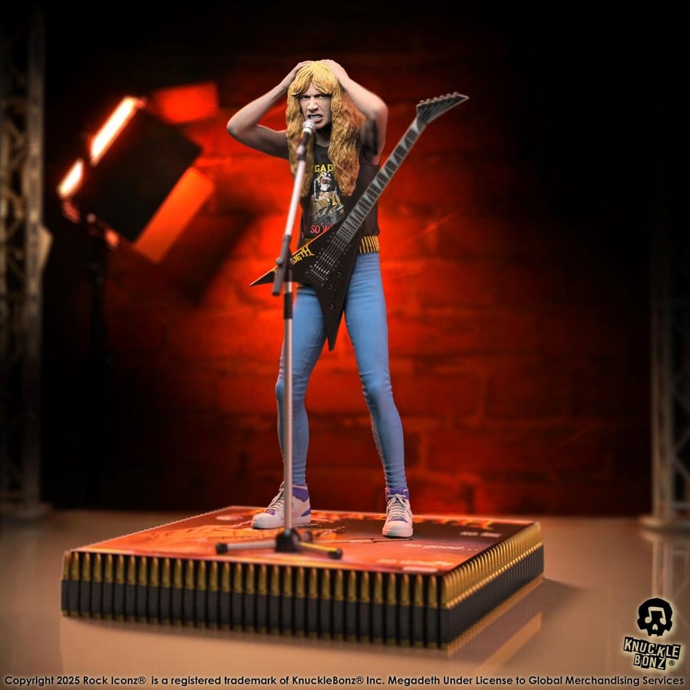 Knucklebonz Megadeth Dave Mustaine II Rock Iconz Statue