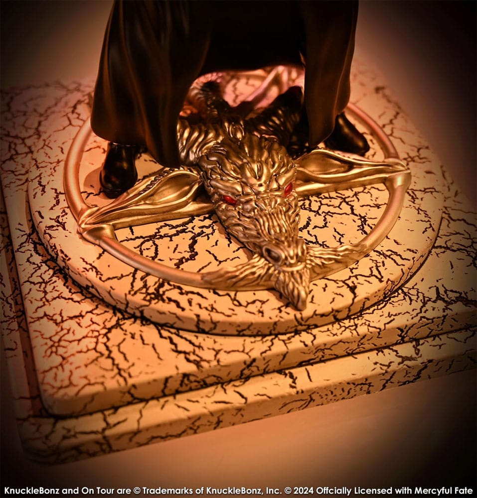 Knucklebonz Mercyful Fate King Diamond III (Black Version) Rock Iconz Statue