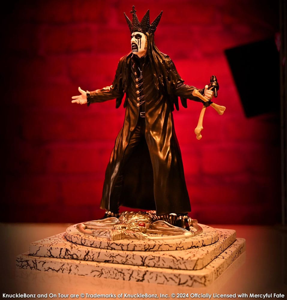 Knucklebonz Mercyful Fate King Diamond III (Black Version) Rock Iconz Statue