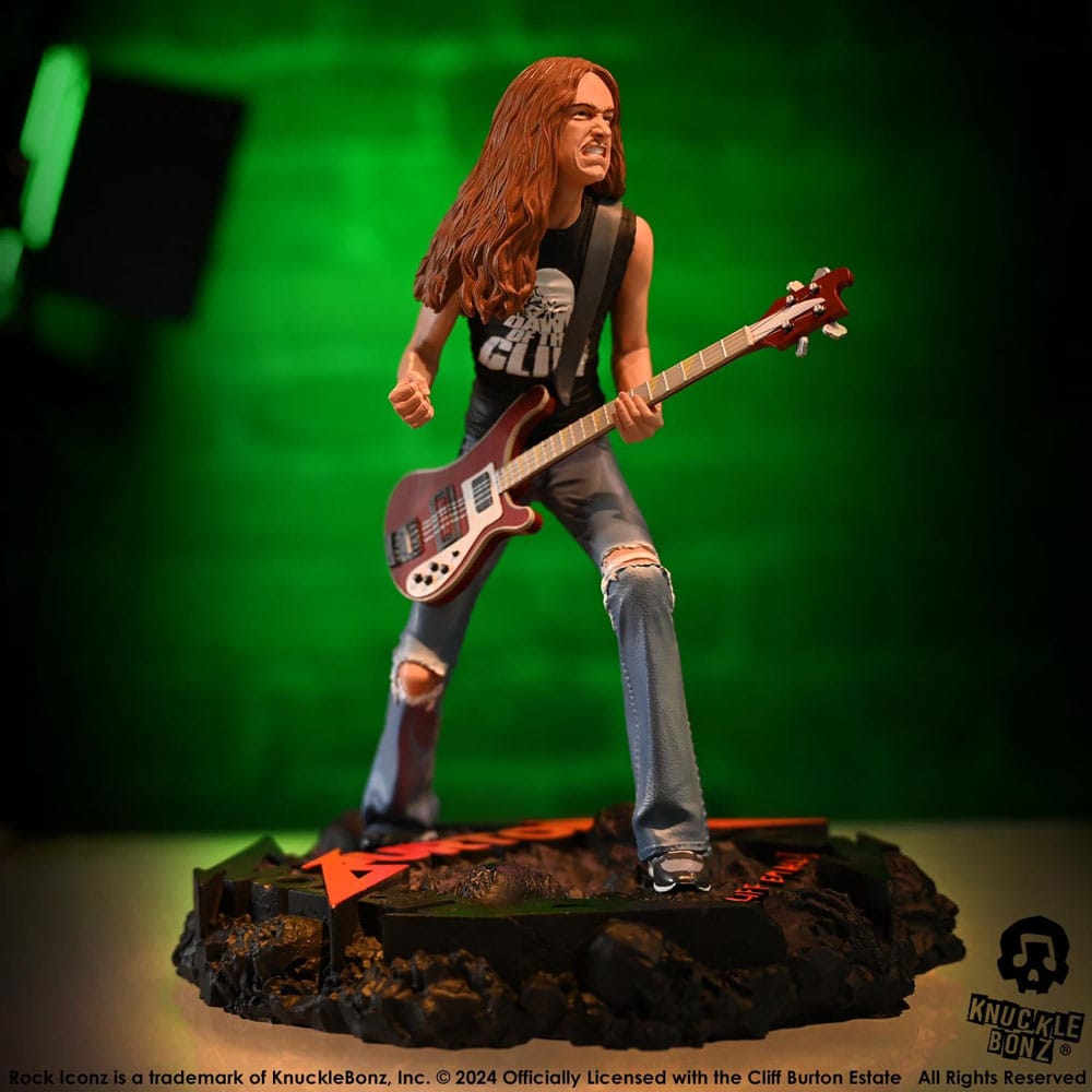 Knucklebonz Metallica Cliff Burton II Rock Iconz Statue