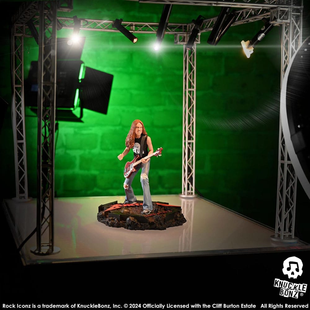 Knucklebonz Metallica Cliff Burton II Rock Iconz Statue