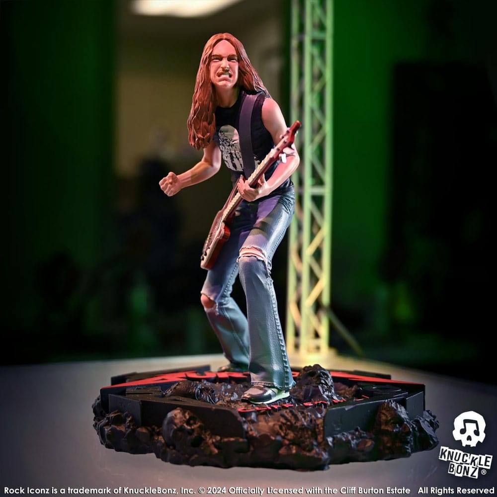 Knucklebonz Metallica Cliff Burton II Rock Iconz Statue