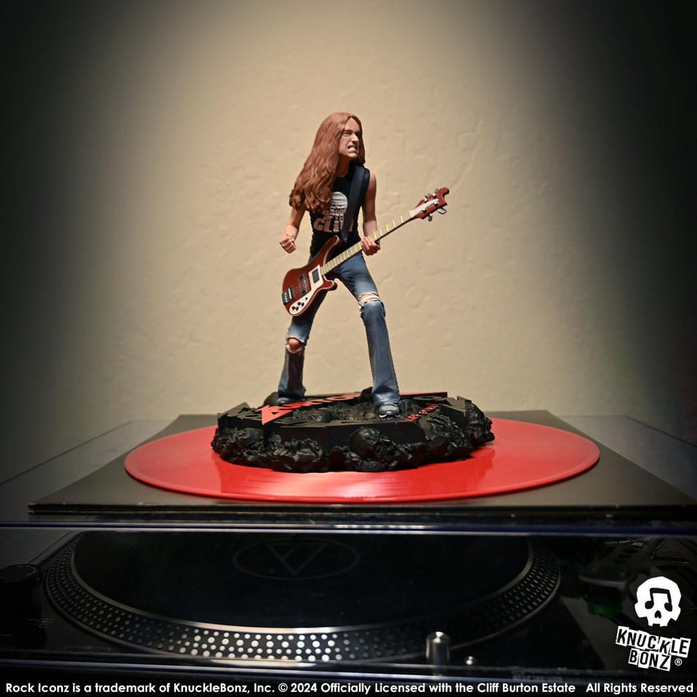 Knucklebonz Metallica Cliff Burton II Rock Iconz Statue