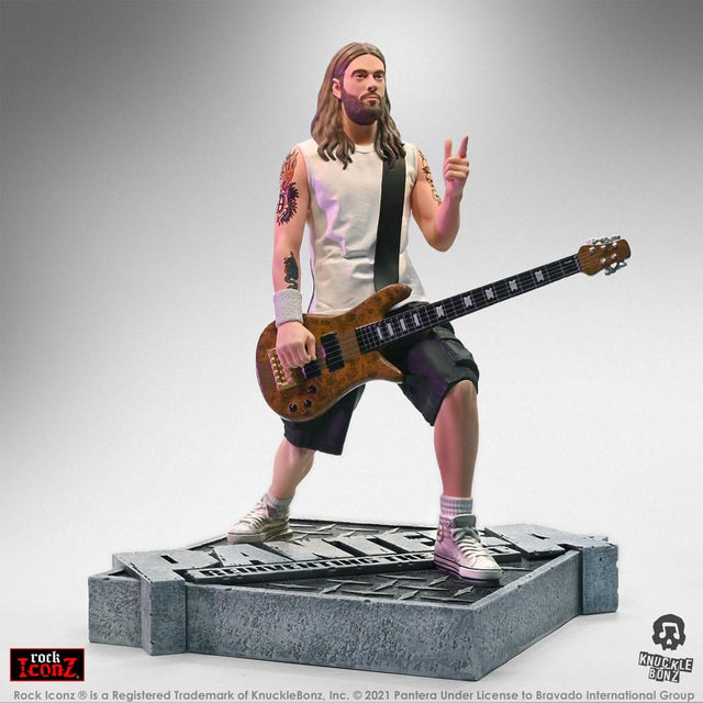 Knucklebonz Pantera Rex Brown (Reinventing the Steel) Rock Iconz Statue