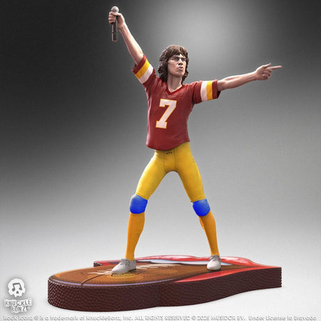 Knucklebonz Rolling Stones Mick Jagger US Tour 1981 (Burgundy Jersey) Rock Iconz Statue