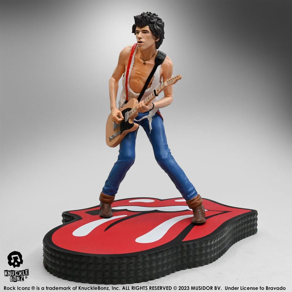 Knucklebonz The Rolling Stones Keith Richards (Tattoo You Tour 1981) Rock Iconz Statue