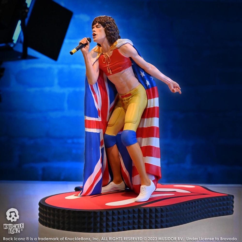 Knucklebonz The Rolling Stones Mick Jagger (Tattoo You Tour 1981) Rock Iconz Statue
