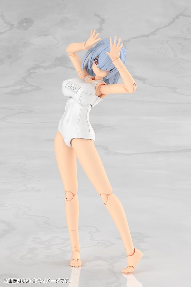 Kotobukiya Frame Arms Girl Mizuki School Swimsuits White Ver. Plastic Model Kit