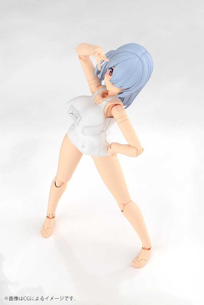 Kotobukiya Frame Arms Girl Mizuki School Swimsuits White Ver. Plastic Model Kit