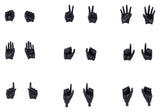 Kotobukiya Megami Device M.S.G. 09 Hand Set Skin Color Black 1/1 Zubehör-Set