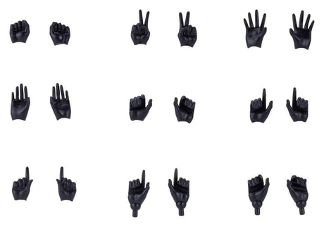 Kotobukiya Megami Device M.S.G. 09 Hand Set Skin Color Black 1/1 Zubehör-Set
