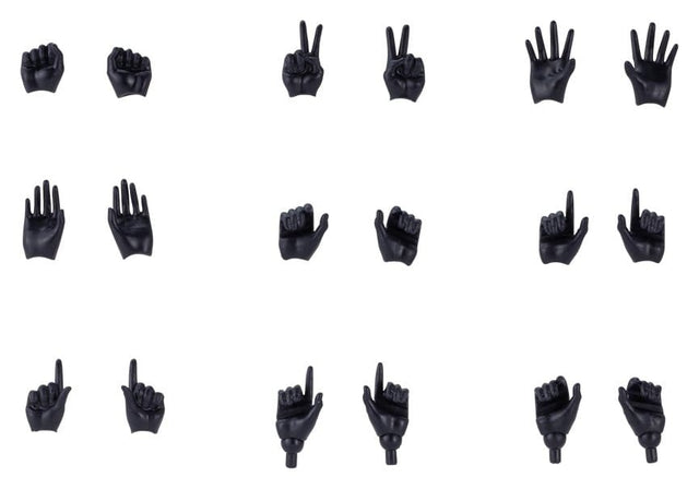 Kotobukiya Megami Device M.S.G. 09 Hand Set Skin Color Black 1/1 Zubehör-Set