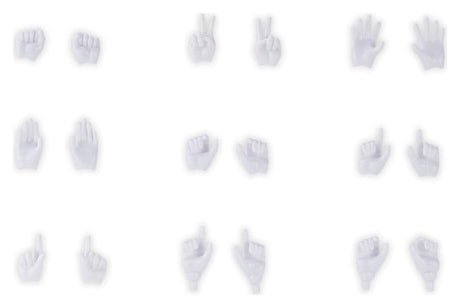 Kotobukiya Megami Device M.S.G. 09 Hand Set Skin Color White für Plastic Model Kits 1/1 Zubehör-Set