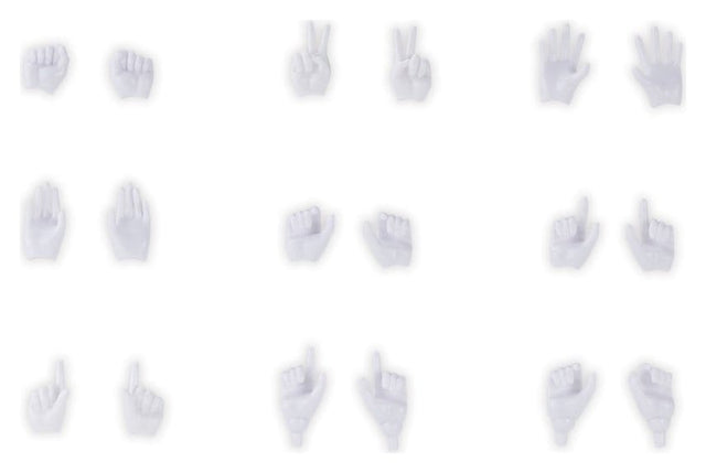 Kotobukiya Megami Device M.S.G. 09 Hand Set Skin Color White für Plastic Model Kits 1/1 Zubehör-Set
