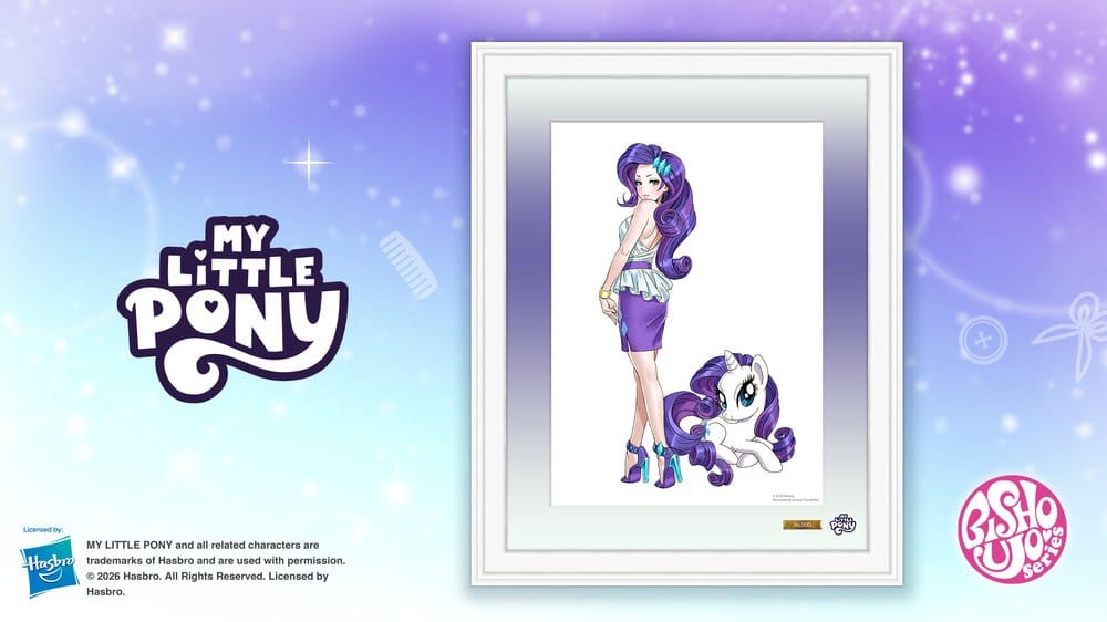 Kotobukiya My Little Pony Bishoujo Rarity Chara Fine Graph Kunstdruck