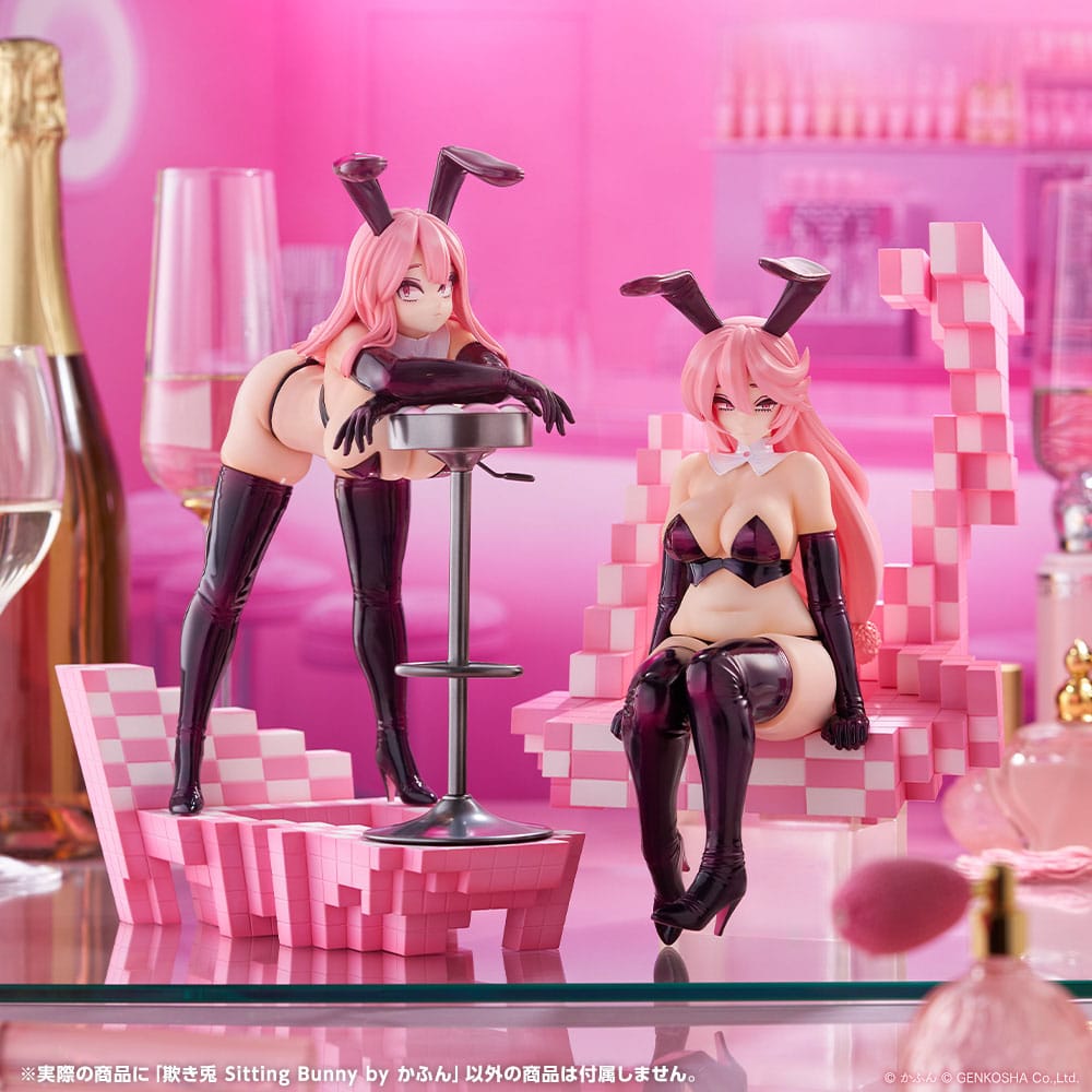 Kotobukiya Original Character Trick Bunnies Sitting Bunny Illustration By Kafun 1/7 Statue