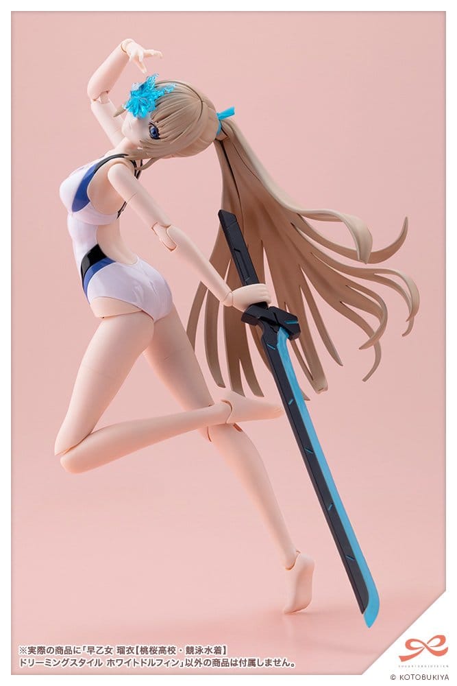 Kotobukiya Sousaishojoteien Rui Saotome Touou High School Competitive Swimsuit Dreaming Style White Dolphin 1/10