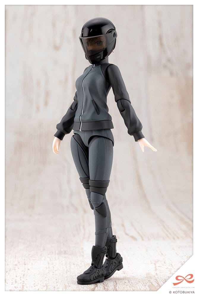 Kotobukiya Touhou Sousai Shojo Teien Rui Saotome Tracksuit Dreaming Style Midnight Onyx 1/10 Plastic Model Kit