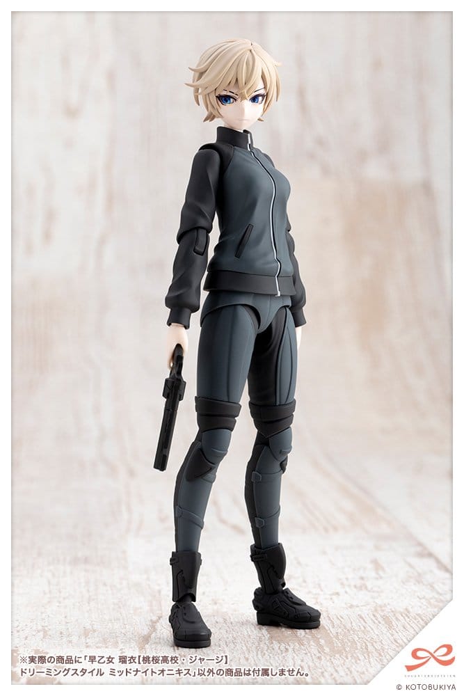 Kotobukiya Touhou Sousai Shojo Teien Rui Saotome Tracksuit Dreaming Style Midnight Onyx 1/10 Plastic Model Kit