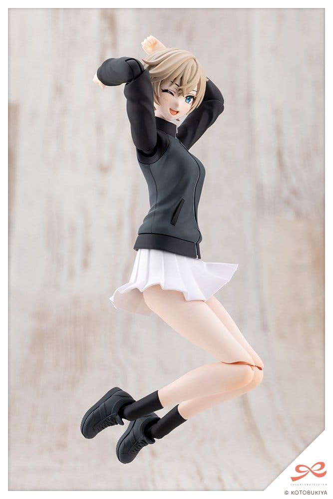Kotobukiya Touhou Sousai Shojo Teien Rui Saotome Tracksuit Dreaming Style Midnight Onyx 1/10 Plastic Model Kit