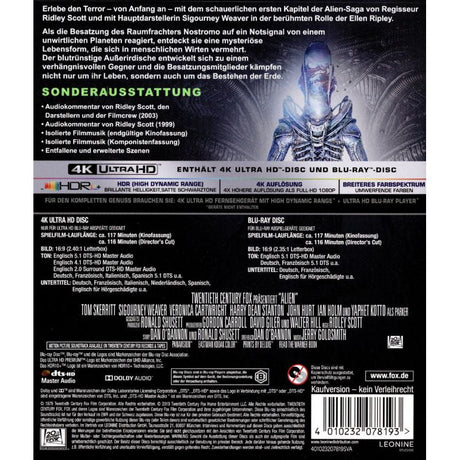 LEONINE Alien 1 4K Ultra HD & Blu-ray
