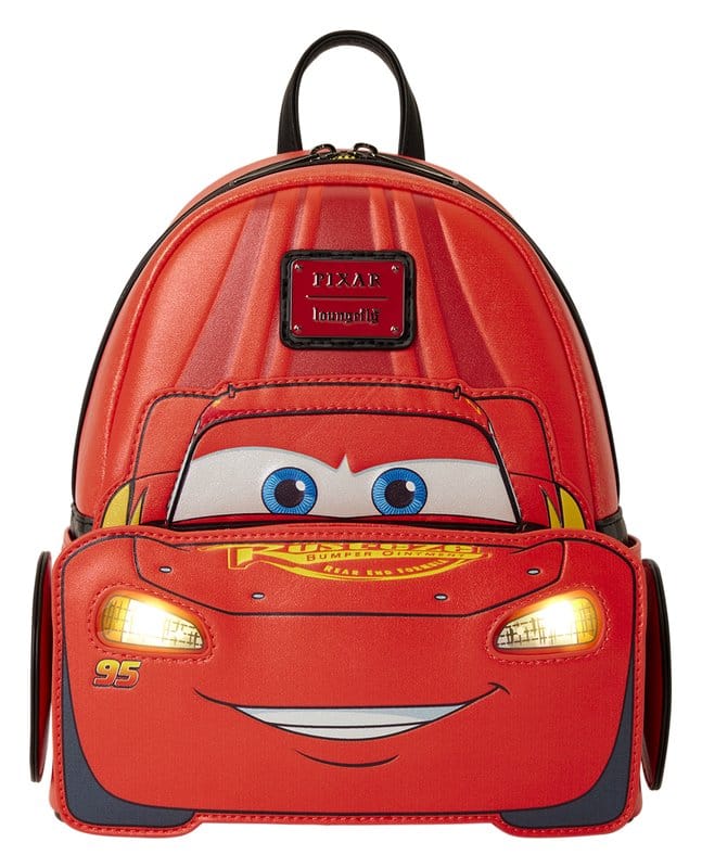 Loungefly Cars by Loungefly 20th Anniversary Lightning McQueen Metallic LightUp Mini Rucksack