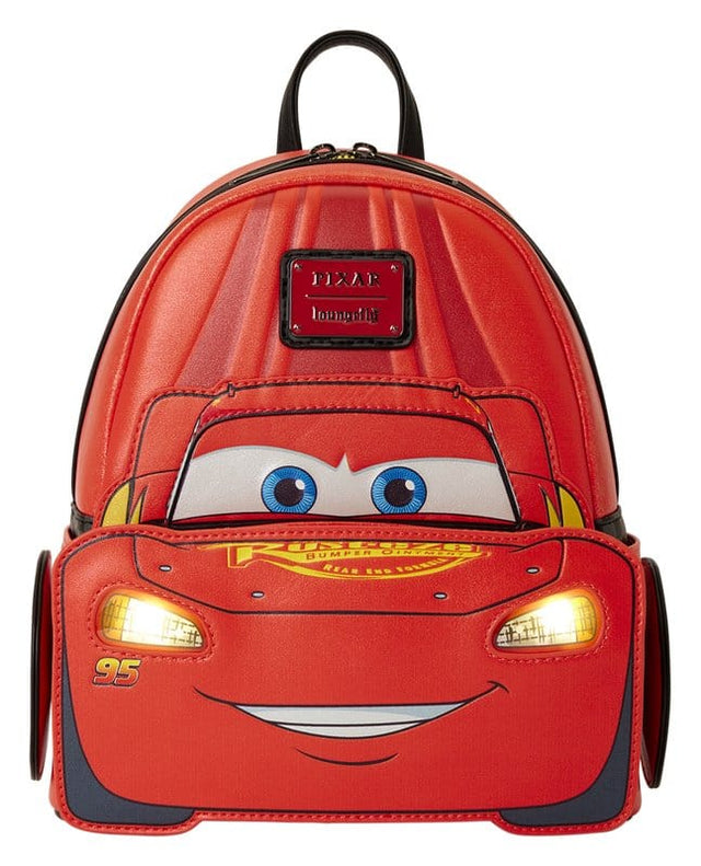 Loungefly Cars by Loungefly 20th Anniversary Lightning McQueen Metallic LightUp Mini Rucksack