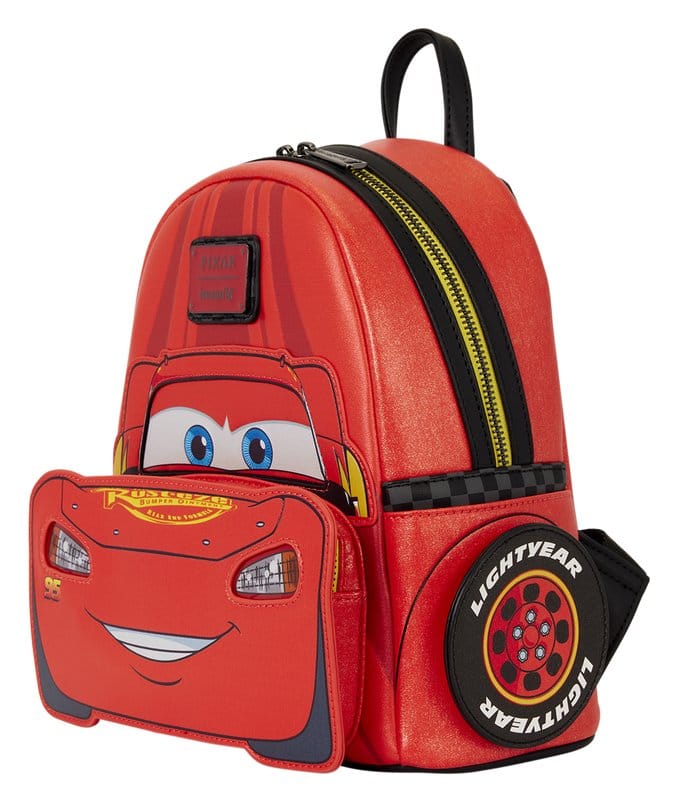 Loungefly Cars by Loungefly 20th Anniversary Lightning McQueen Metallic LightUp Mini Rucksack