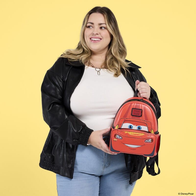 Loungefly Cars by Loungefly 20th Anniversary Lightning McQueen Metallic LightUp Mini Rucksack