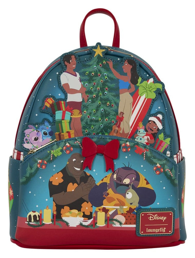Loungefly Lilo & Stitch Holiday Celebration by Loungefly Mini Rucksack