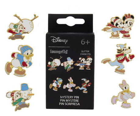 Loungefly Mickey & Friends Winter Activities Blind Display (12) by Loungefly Ansteck-Pins