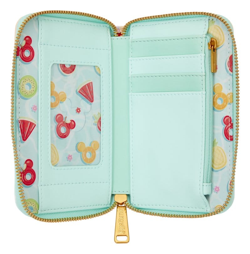 Loungefly Mickey & Minnie Beach Fun Zip Around Wallet