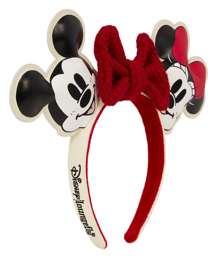 Loungefly Mickey & Minnie Knit Bow by Loungefly Haarreif