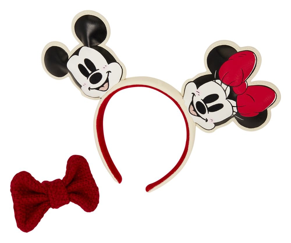 Loungefly Mickey & Minnie Knit Bow by Loungefly Haarreif