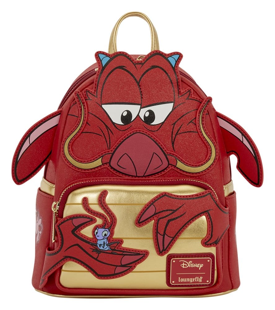 Loungefly Mulan Mushu Glitter by Loungefly Mini Rucksack