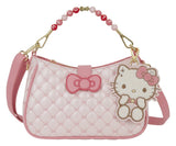 Loungefly Sanrio by Loungefly Hello Kitty Umhängetasche mit Perlenbesetztem Griff & Taschenanhänger
