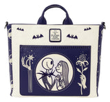 Loungefly The Nightmare Before Christmas Jack Skellington & Sally Loungefly Night Sky Rucksack Und Tragetasche